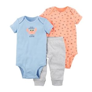Carter's Boy's 3 pc Bodysuit Pants Outfit
